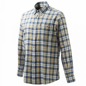 LUA10T16440575 - SPORT CLASSIC FLANNEL BD BLUE & BEIGE PLAID