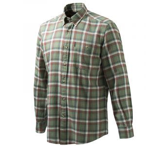 LUA10T1644073W Beretta Sport Classic BD Shirt Green And Red Check