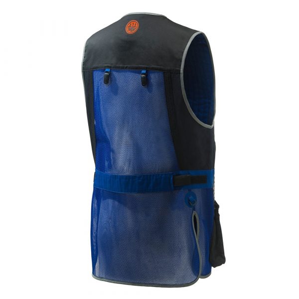 GT911T155305C6 Sporting Evo Vest Blue, Black & Orange Back