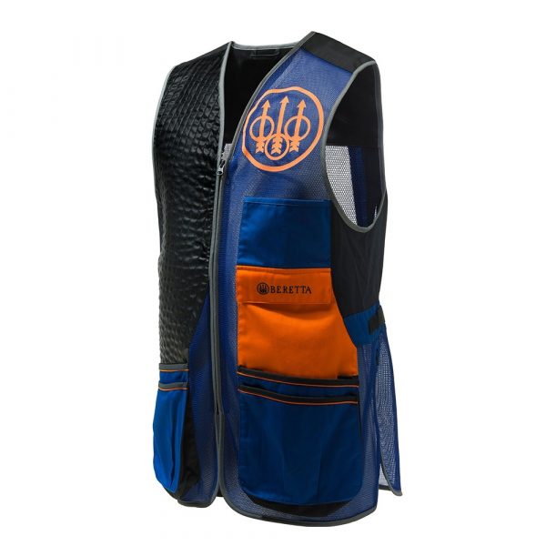 GT911T155305C6 Sporting Evo Vest Blue, Black & Orange Front