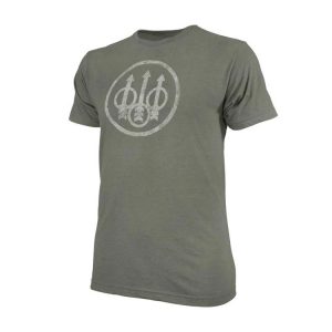 TS721T1890078K DISTRESSED TRIDENT T SHIRT ARMY GREEN