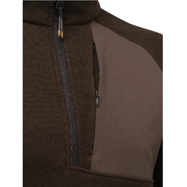 P3152T231308AA ABISCO HALF ZIP FLEECE BROWN BARK Close