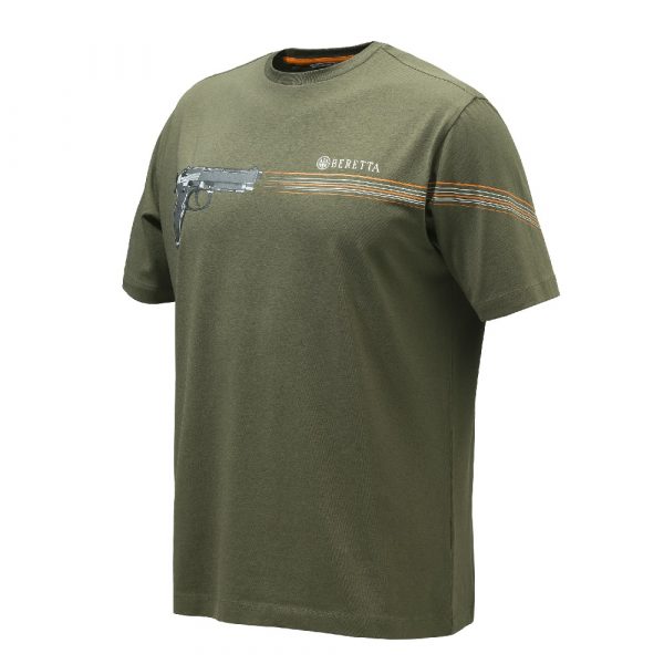 TS941T21560707 BERETTA 92 T SHIRT GREENSTONE