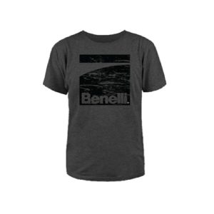 BEN CU7009 BENELLI LOGO T SHIRT CHARCOAL