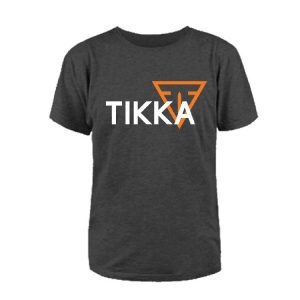 TKAC CU7007 TIKKA LOGO T SHIRT CHARCOAL