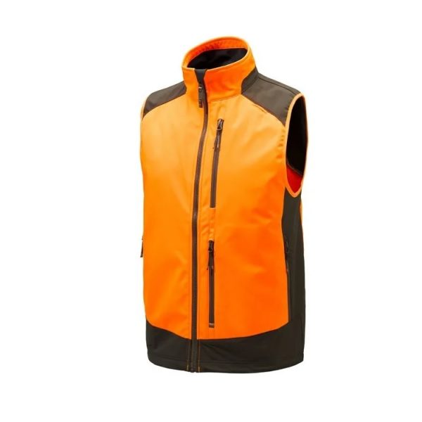 GU804T2114049W BUTTE SOFTSHELL VEST ORANGE&BROWNBARK