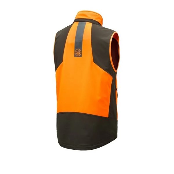 GU804T2114049W BUTTE SOFTSHELL VEST ORANGE&BROWNBARK Back