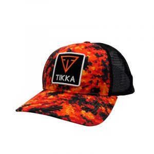 0855 010 TIKKA PATCH TRUCKER HAT POLY ORANGE